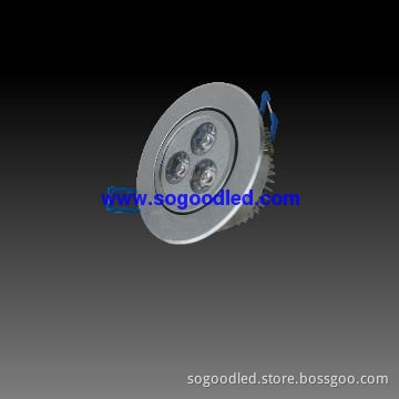 3W round LED recessed spotlight